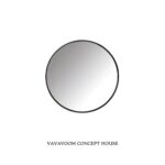 מראות עגולות מסגרת שחורה 50-120 ס״מ לבחירה