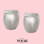 זוג כוסות דופן כפולה גוון אפור 250 מ"ל