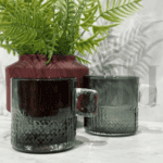 זוג כוסות זכוכית LSA אפור