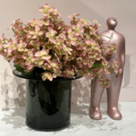 אגרטל כובע זכוכית אפורה