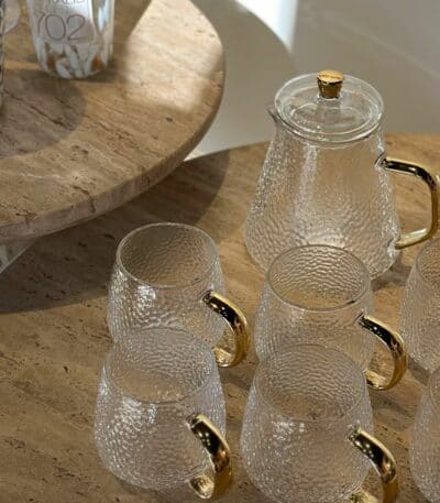 סט 6 כוסות דגם בועה