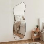 מראת גוף אמורפית מסגרת שחורה