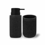 סט אמבטיה אוניקס שחור אבן