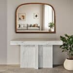 מראה אוניל קשת עץ אגוז