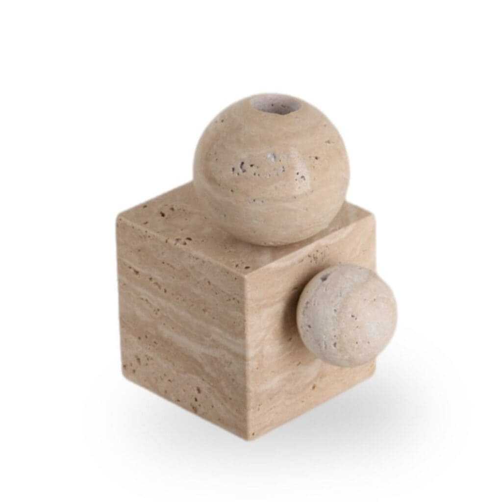 פמוט כדורים שייש טרוונטין