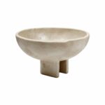 קערה עגולה טרוונטין על רגל