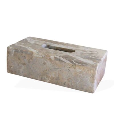 קופסת טישו שייש מאובן