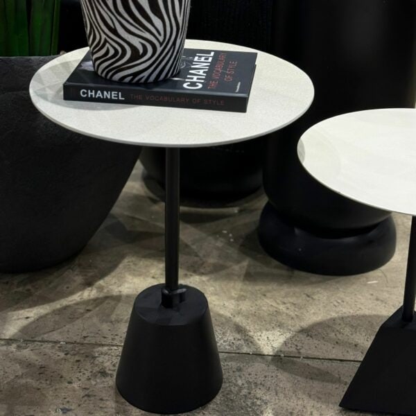 שולחן צד שחור בז