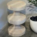 שולחן צד דמוי טרוונטין גבוהה