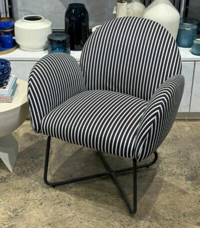 כורסא לוקס פסים כחול לבן